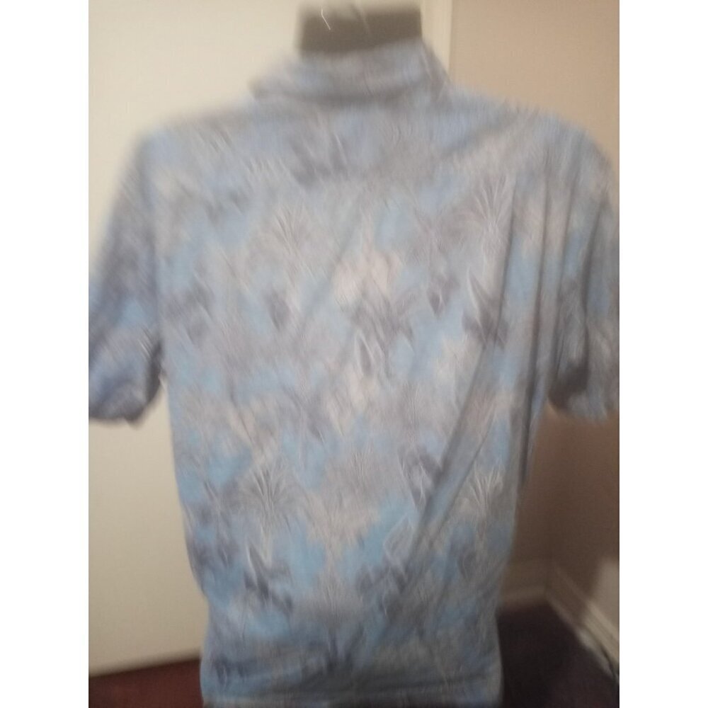 Tori Richard Shirt Men XL Blue Floral Hawaiian Print Button Up Casual Vacation - Picture 6 of 13